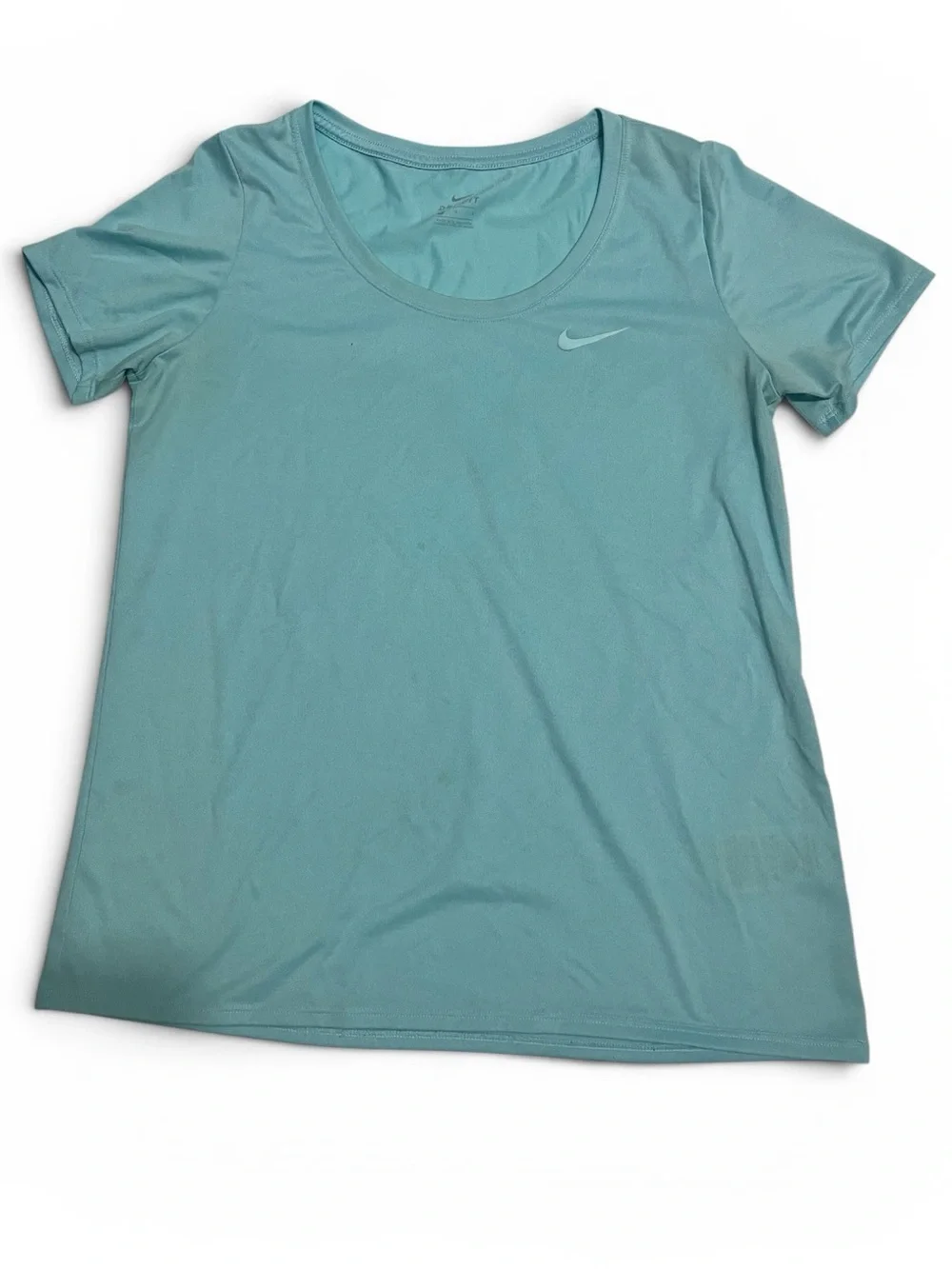 Nike Women’s Light Blue Scoop Neck Short Sleeve Tee - Performance Top
